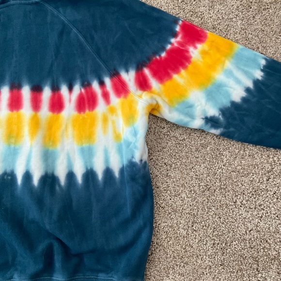 SPIRITUAL GANGSTER Tie-Dye Raglan Hoodie Sweatshirt - Picture 12 of 14